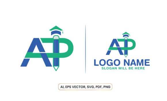 AP Educational Initial Letter Logo Design: A Smart Start for Academic Brands