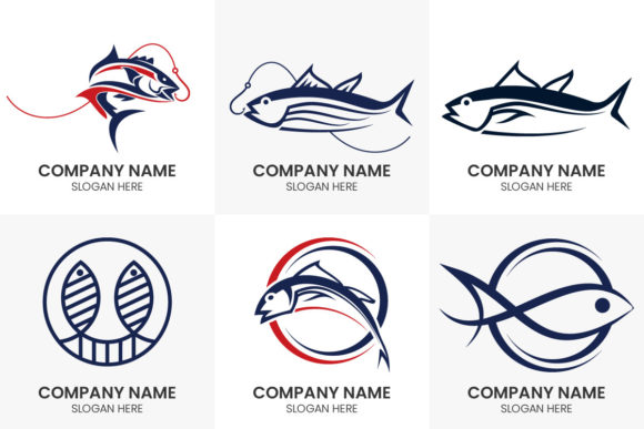 Creating a Cohesive Brand: The Fish Logo Design Set