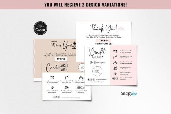 Elevate Your Brand with Editable Candle Care Guide Canva Templat