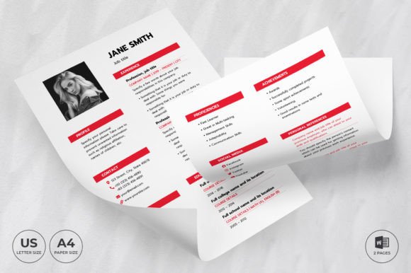 Fashion Designer Resume Template CV: Your First Impression