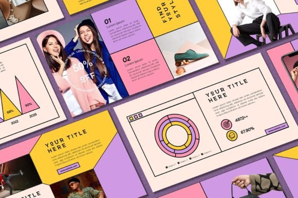 Line Retro Powerpoint Template: Elevate Your Slide Deck