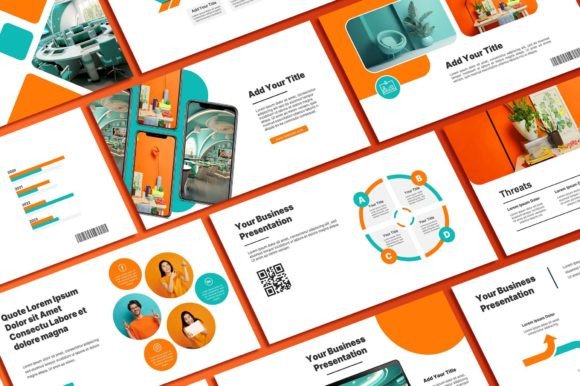 Orange Tosca PowerPoint Template: A Modern Design Asset