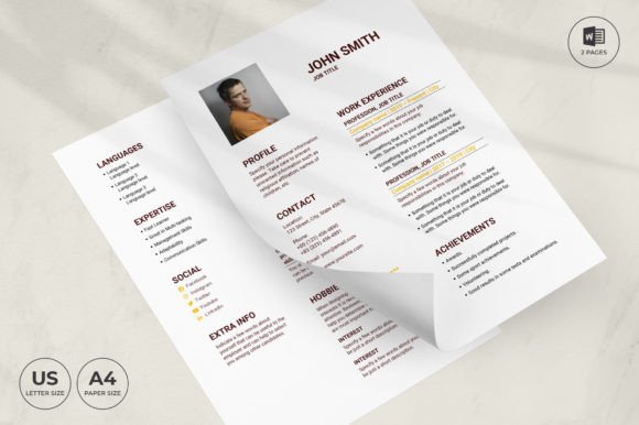Pub Resume Template CV: Your First Impression, Perfected