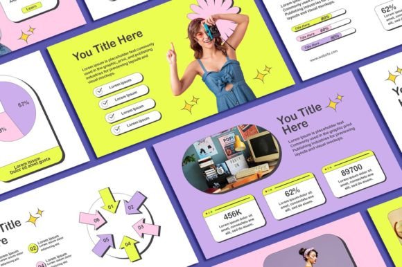 Sky Creation: A Cute PowerPoint Template for Modern Professionals