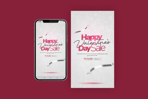 Valentine's Day Sale Instagram Story: A Designer's Template for Romance